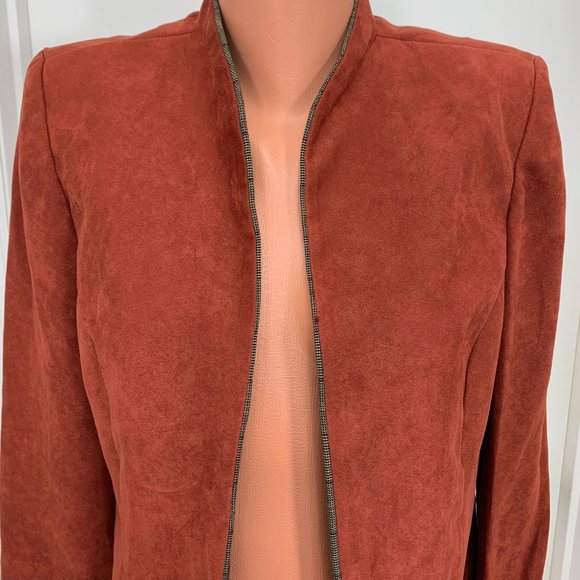 Perceptions New York suede look blazer size 8 - Picture 2 of 6